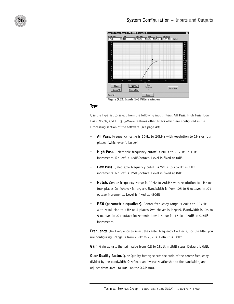 System configuration ~ inputs and outputs | ClearOne XAP 800 User Manual | Page 42 / 149