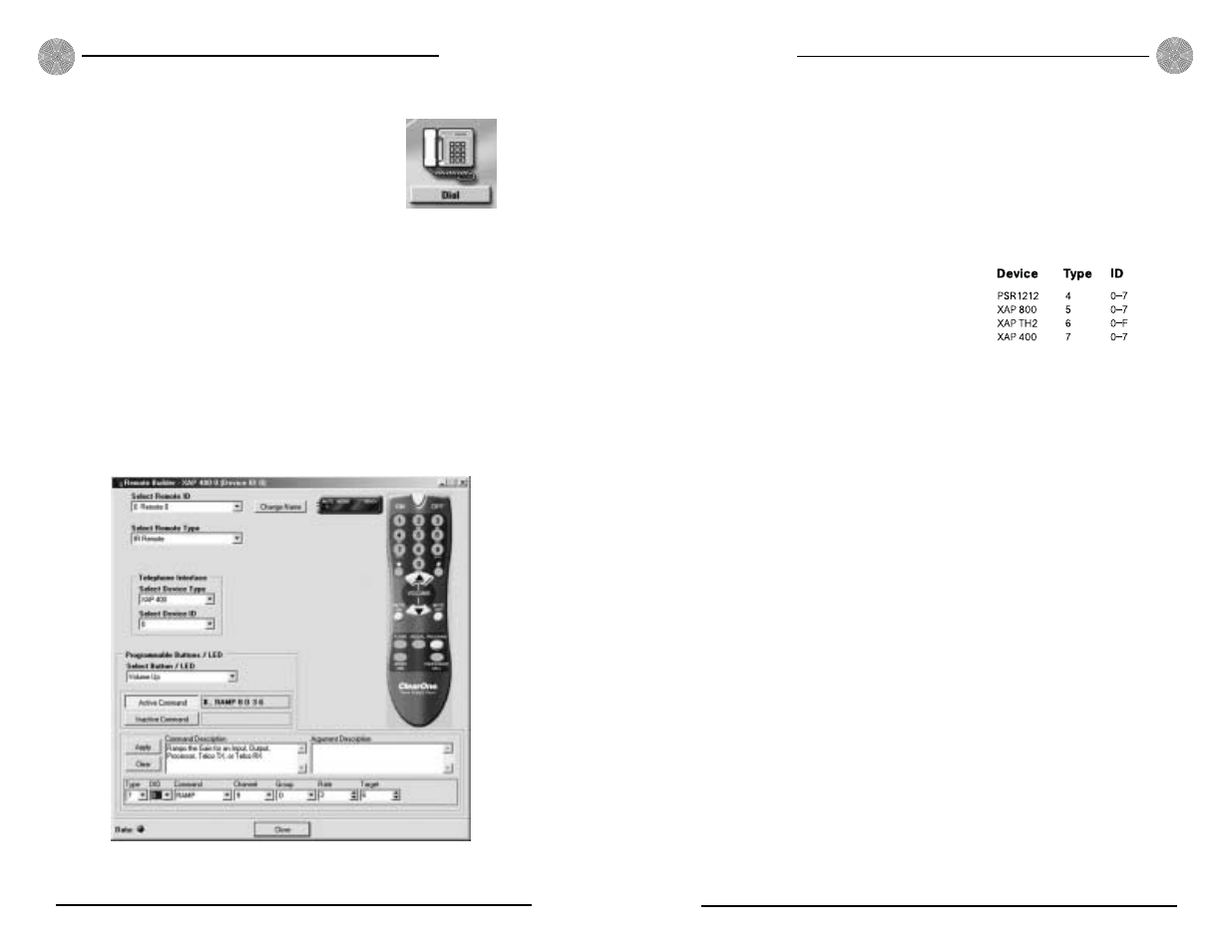 Programming example a | ClearOne XAP IR Remote User Manual | Page 6 / 11