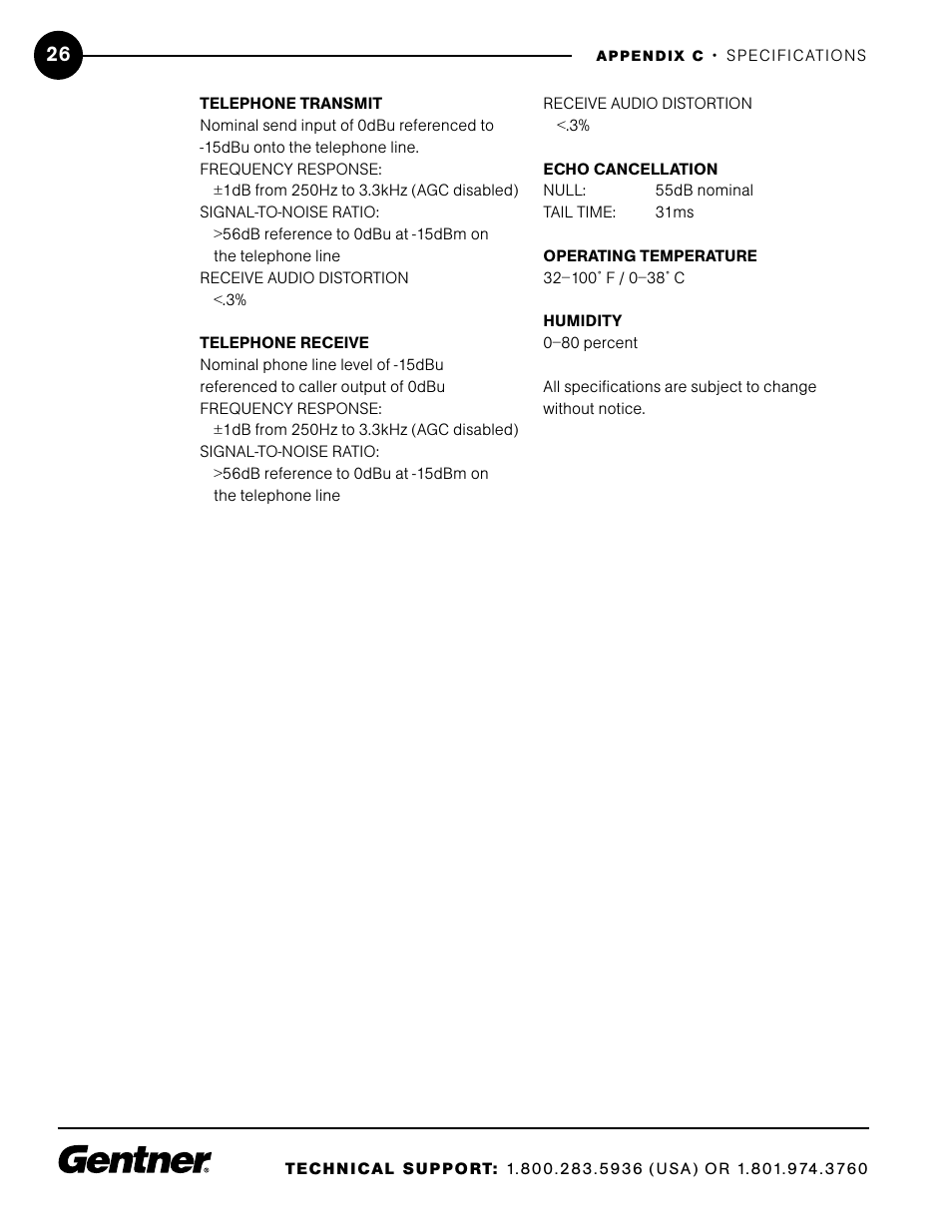 ClearOne XAP TH1 User Manual | Page 30 / 36