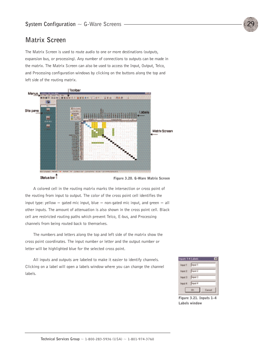 Matrix screen | ClearOne XAP400 User Manual | Page 35 / 173