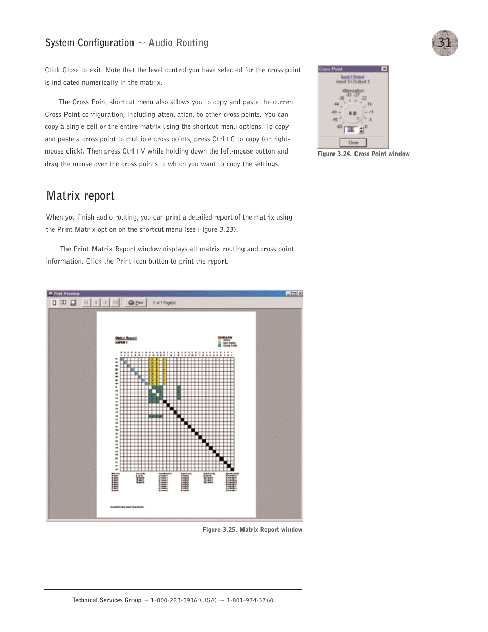 Matrix report | ClearOne XAP400 User Manual | Page 37 / 173