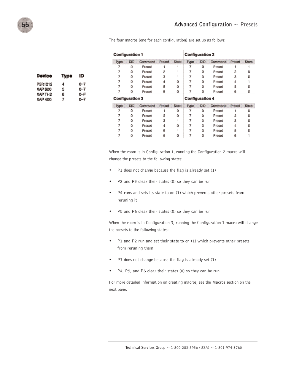 Advanced configuration ~ presets | ClearOne XAP400 User Manual | Page 72 / 173