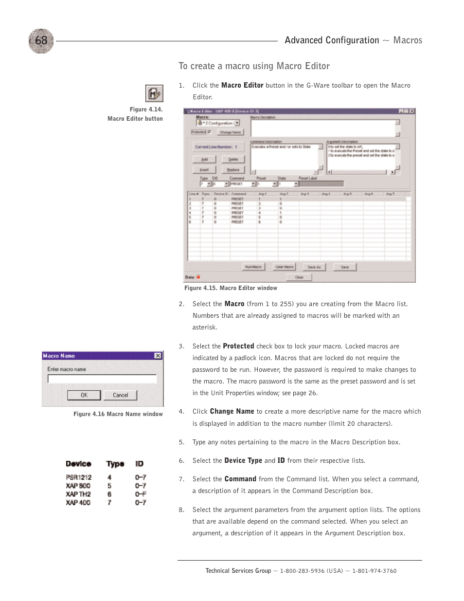 Advanced configuration ~ macros | ClearOne XAP400 User Manual | Page 74 / 173