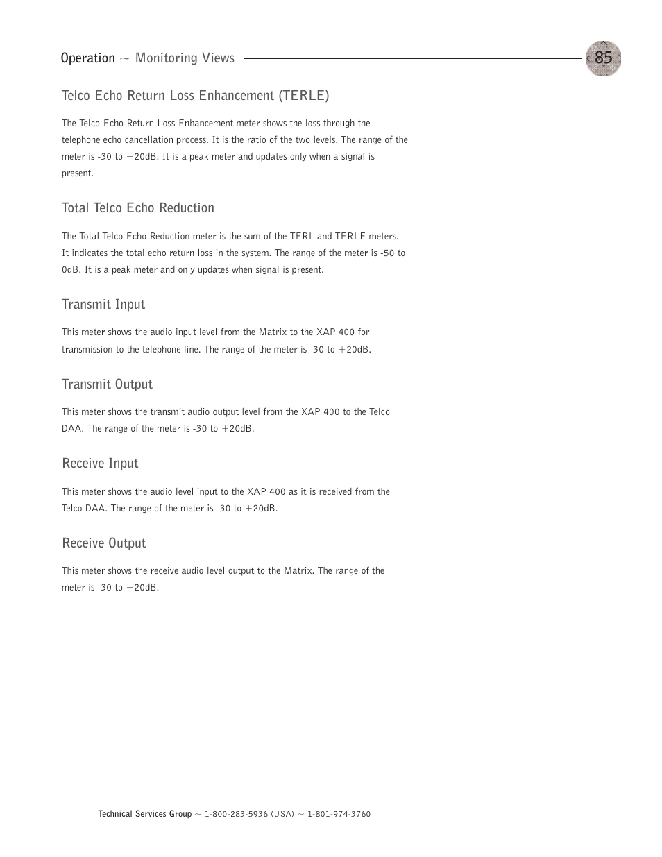 Control panels | ClearOne XAP400 User Manual | Page 91 / 173