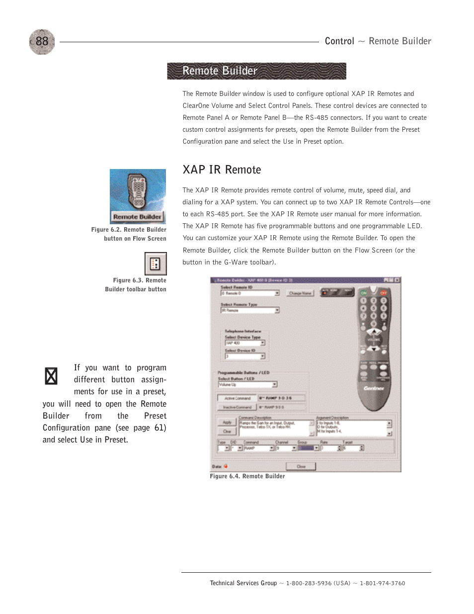 Rs-232 po, Serial command, Rs-232 port | Serial commands, Xap ir remote, Remote builder | ClearOne XAP400 User Manual | Page 94 / 173