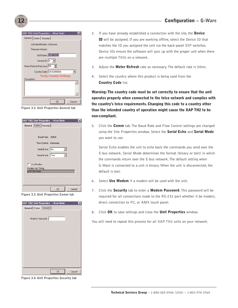 Configuration ~ g-ware | ClearOne XAP TH2 User Manual | Page 16 / 60