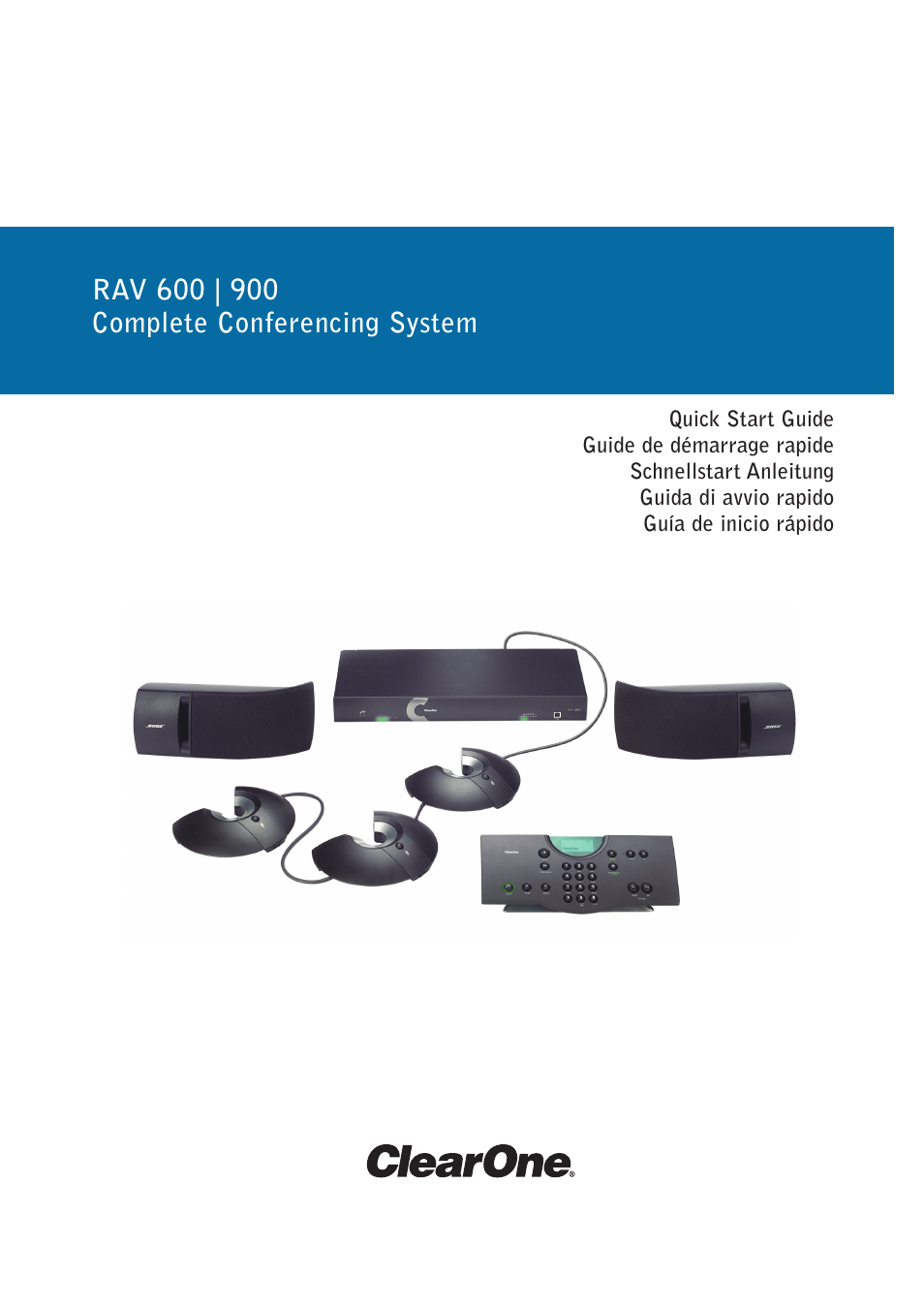 ClearOne RAV 900 EMEA QSG User Manual | 12 pages