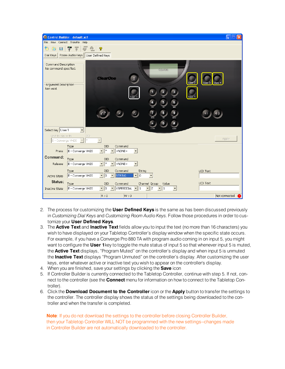 ClearOne Table Controller for XAP User Manual | Page 15 / 17