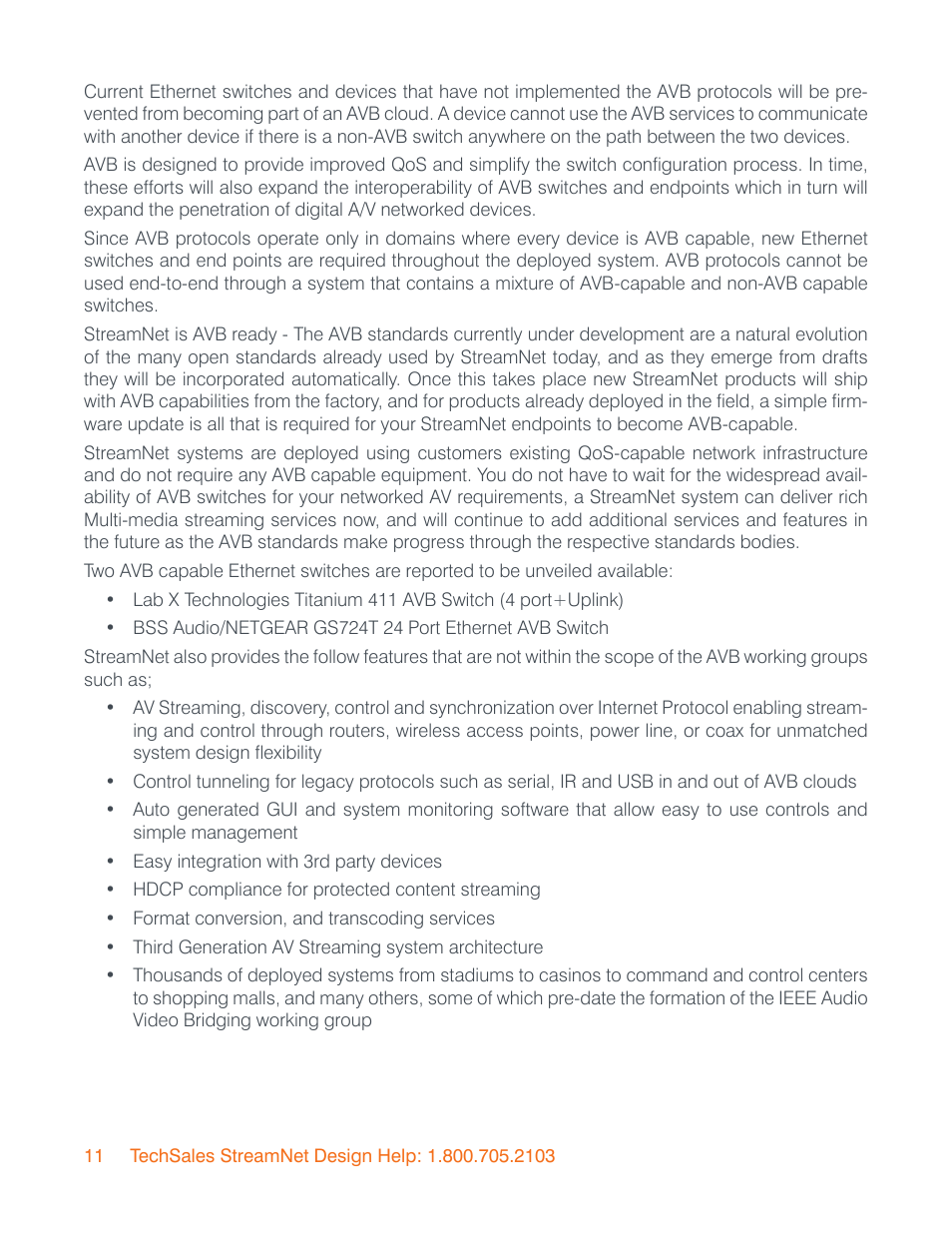 ClearOne StreamNet Infrastructure and Network User Manual | Page 14 / 22