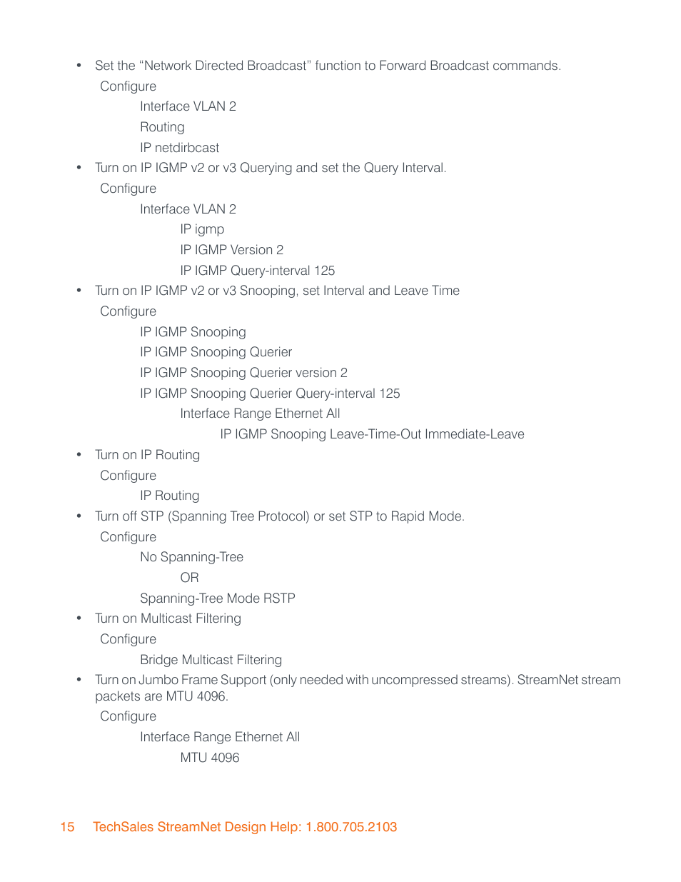 ClearOne StreamNet Infrastructure and Network User Manual | Page 18 / 22