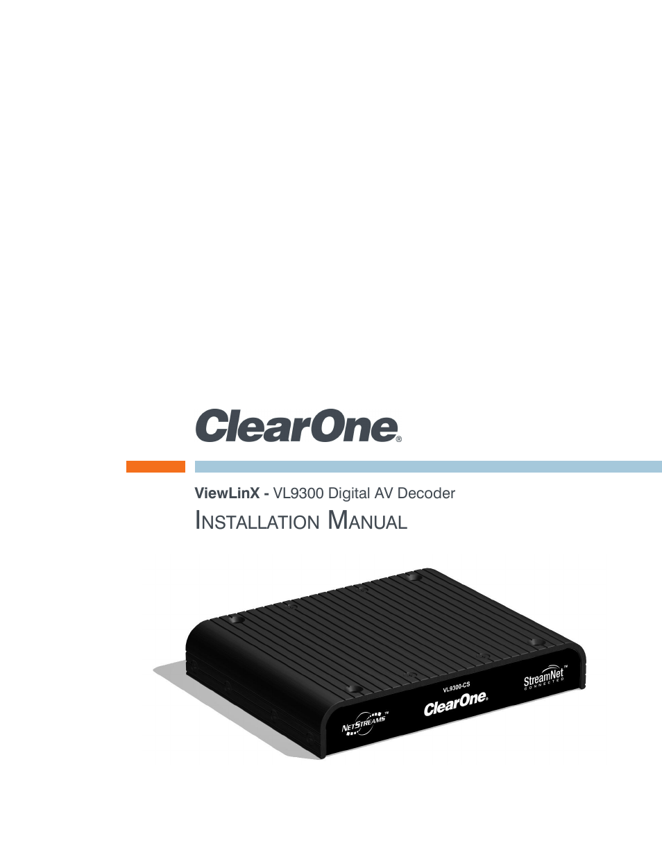 ClearOne ViewLinX - VL9300 User Manual | 14 pages