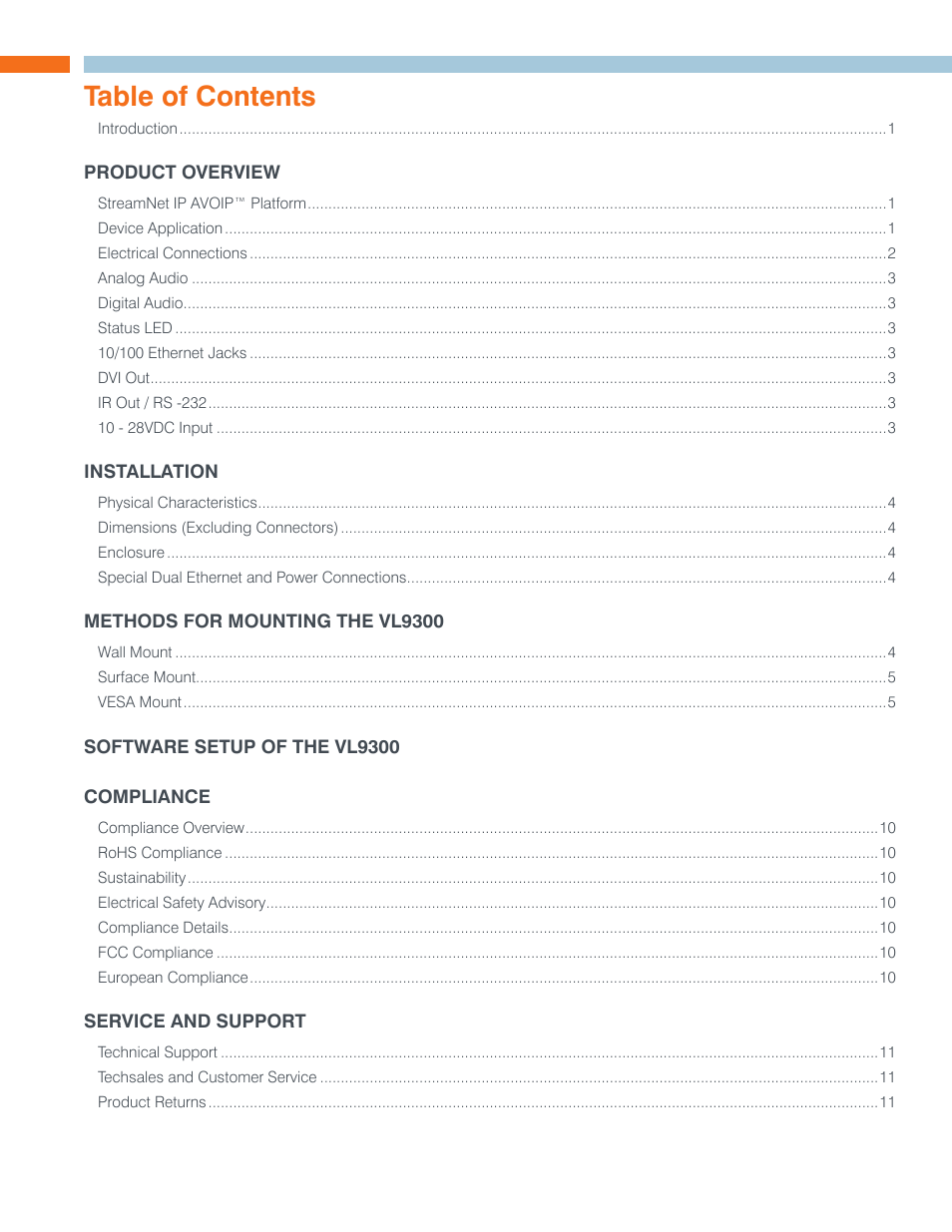 ClearOne ViewLinX - VL9300 User Manual | Page 3 / 14