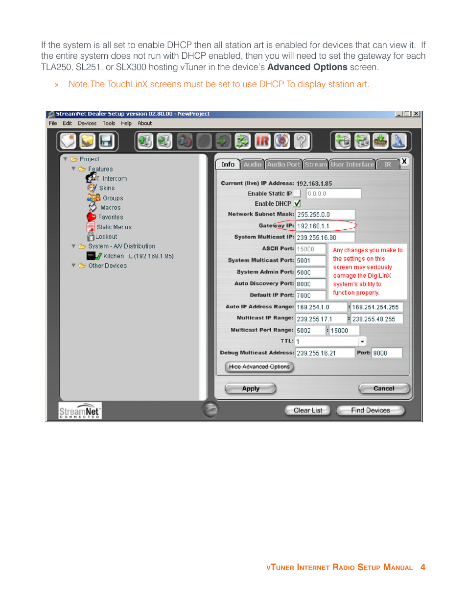 ClearOne StreamNet Internet Radio User Manual | Page 5 / 18