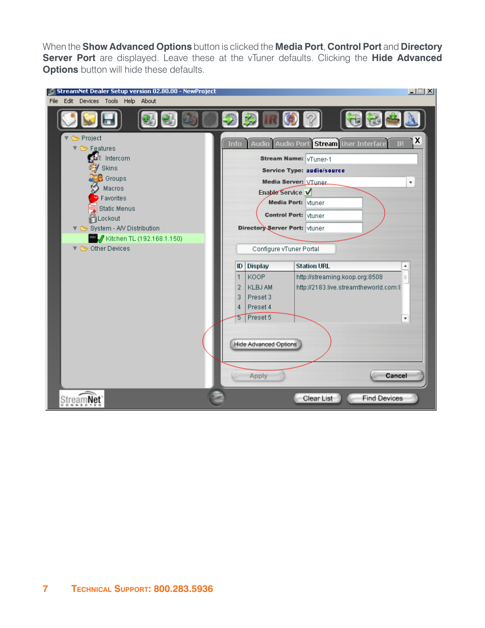 ClearOne StreamNet Internet Radio User Manual | Page 8 / 18