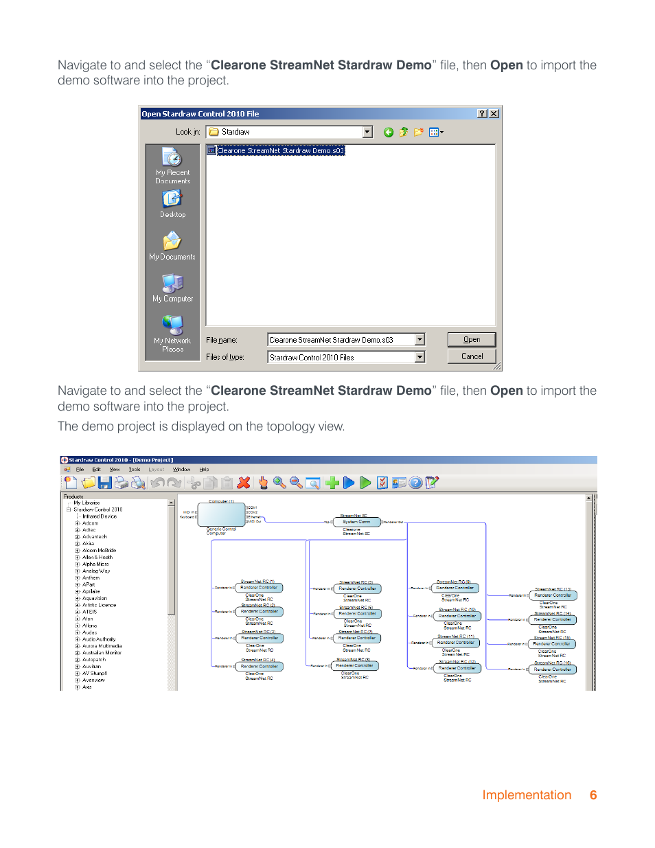ClearOne StreamNet StarDraw Control User Manual | Page 9 / 13