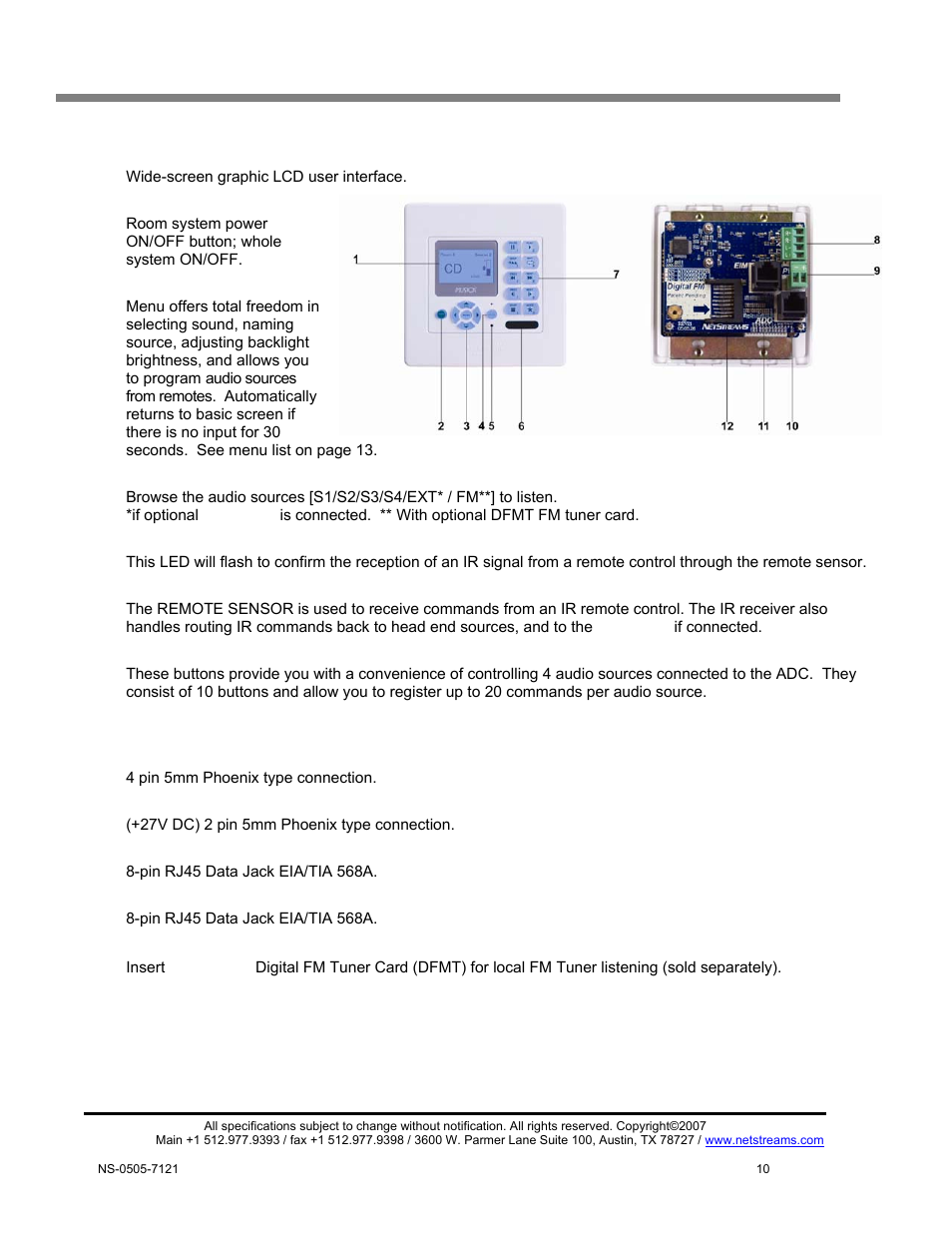 Musica keypad amplifier parts guide | ClearOne MU5066 User Manual | Page 13 / 44