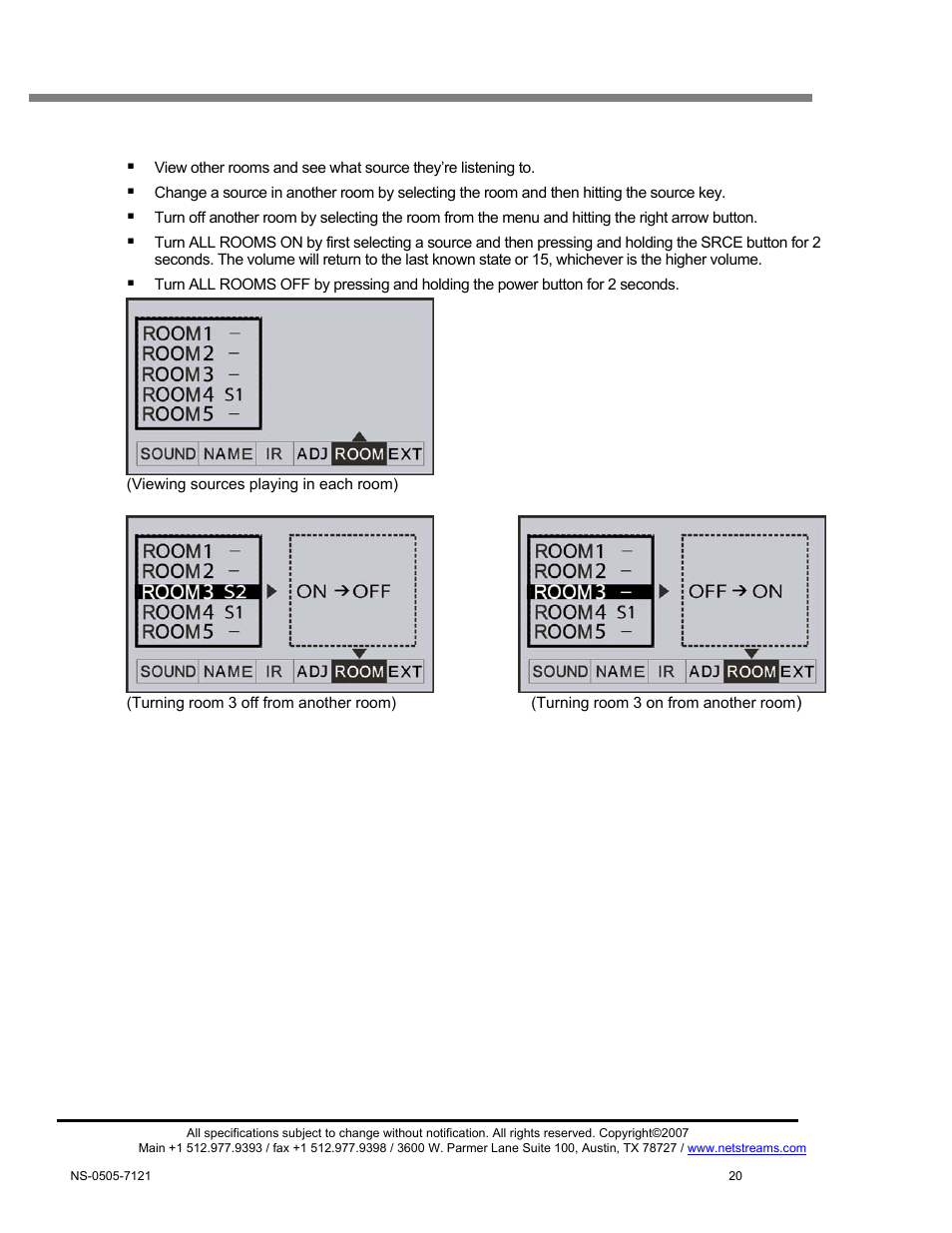 Musica keypad display screens | ClearOne MU5066 User Manual | Page 23 / 44