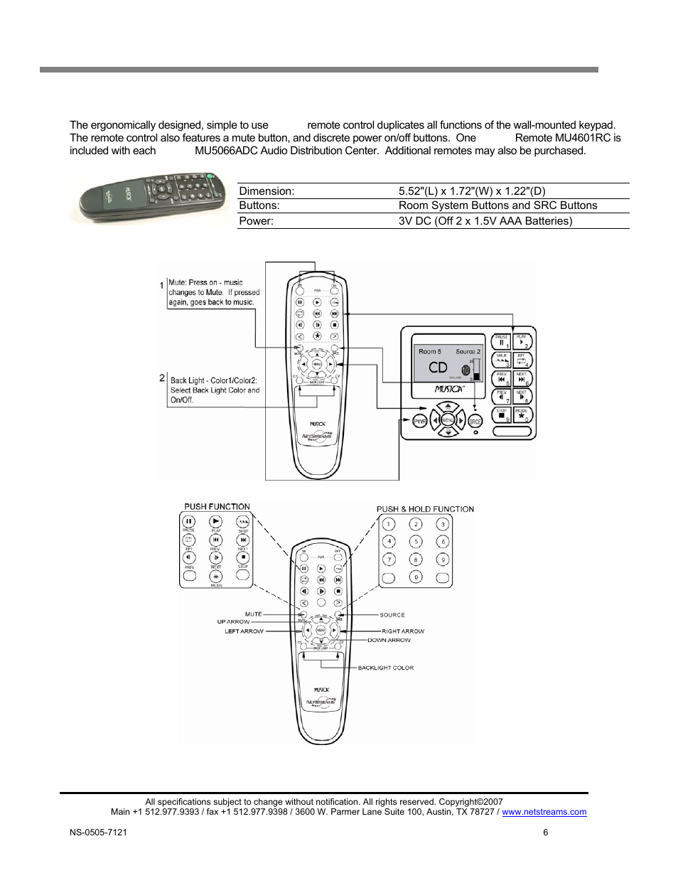 Musica audio distribution center guide | ClearOne MU5066 User Manual | Page 9 / 44