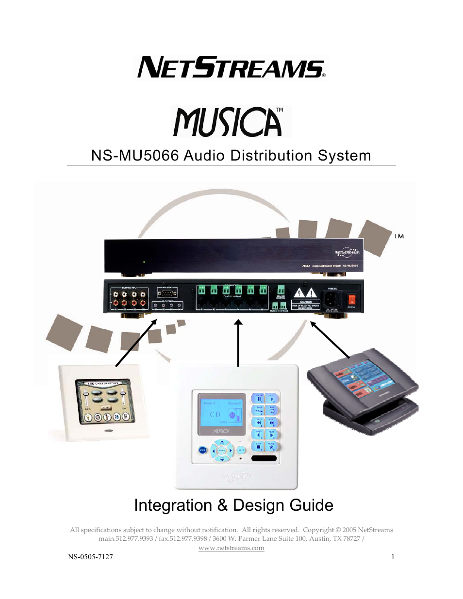 ClearOne NS-MU5066 User Manual | 24 pages