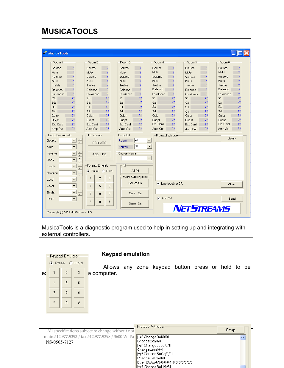 Usica, Ools | ClearOne NS-MU5066 User Manual | Page 19 / 24