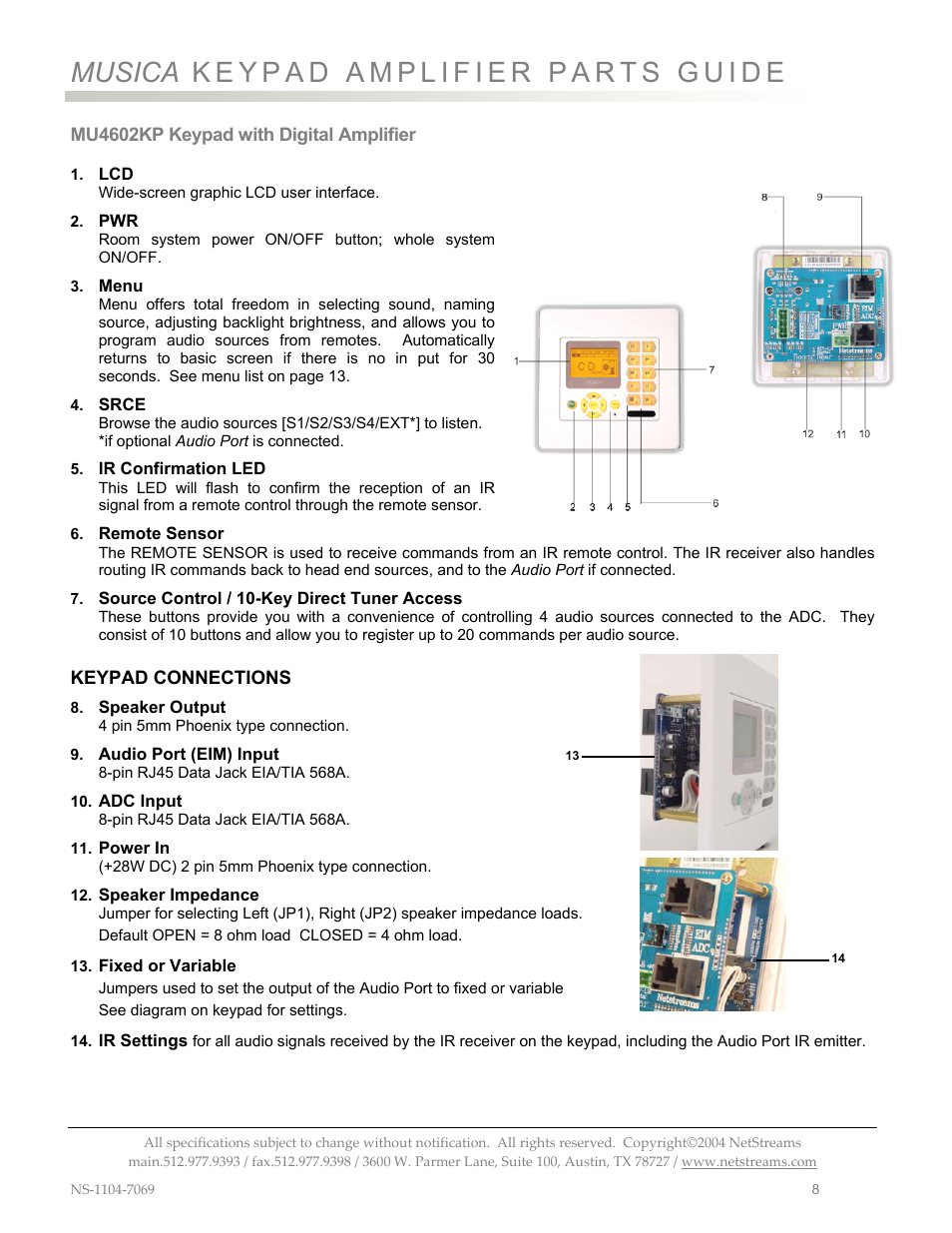 ClearOne MU4602 User Manual | Page 12 / 35