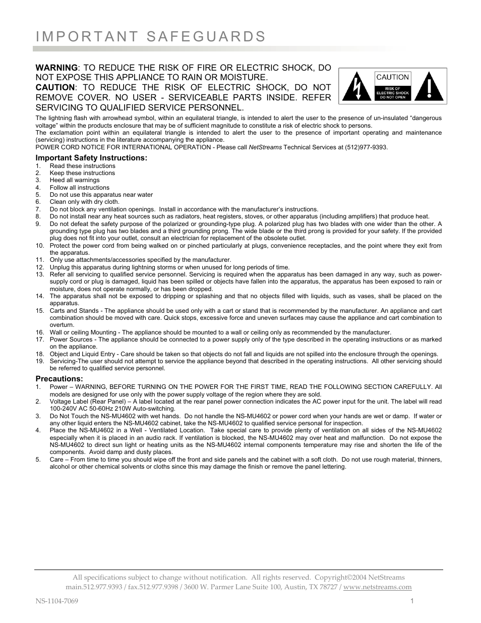 ClearOne MU4602 User Manual | Page 5 / 35