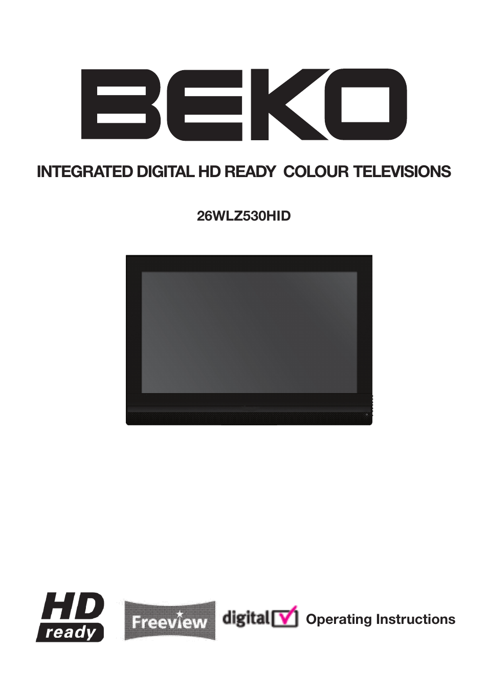 Beko 26WLZ530HID User Manual | 37 pages