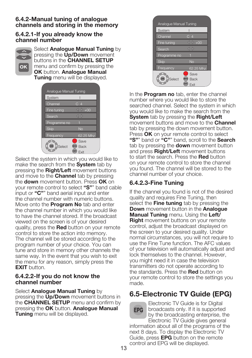 Electronic tv guide (epg) | Beko 26WLZ530HID User Manual | Page 15 / 37