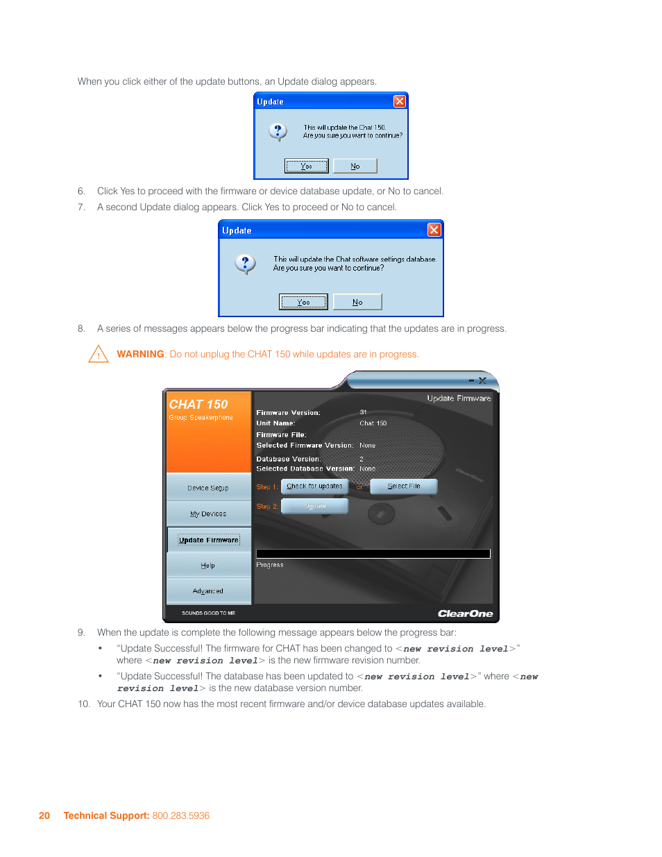 ClearOne 800-156-201 Rev2.5 CHAT150 User Manual | Page 23 / 33