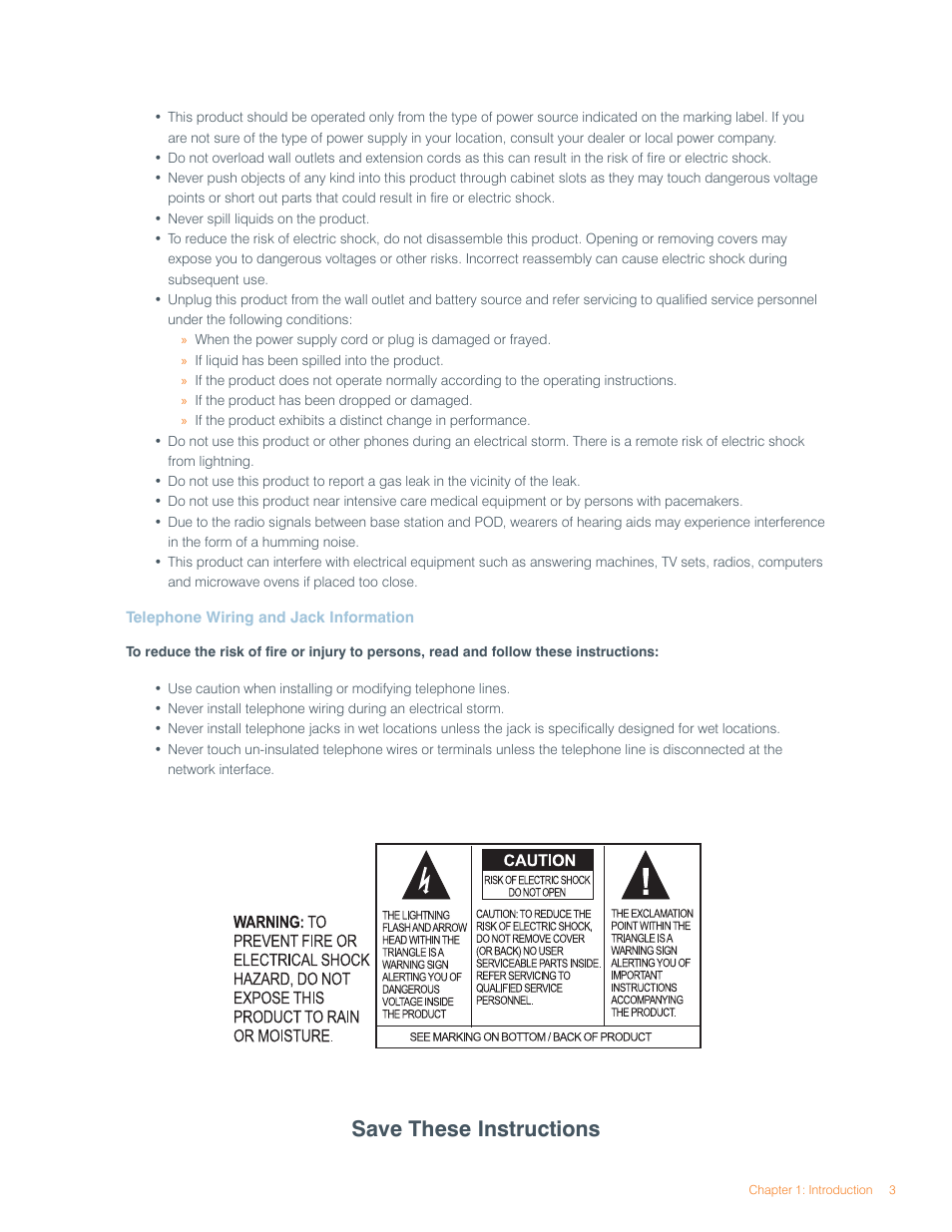 Save these instructions | ClearOne MAX EX/MAXAttach User Manual | Page 7 / 22