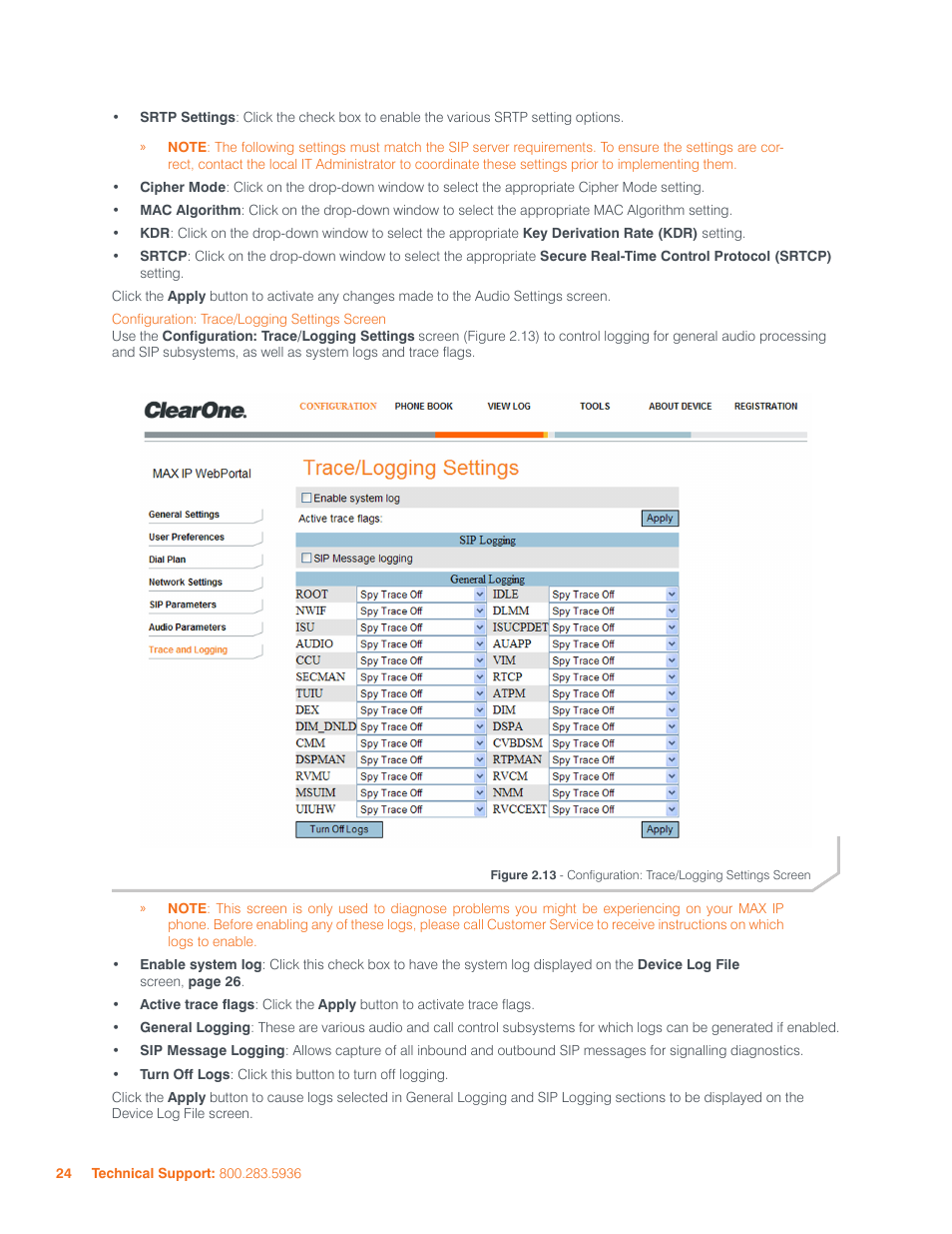 ClearOne MAX IP/MAXAttach IP User Manual | Page 27 / 39