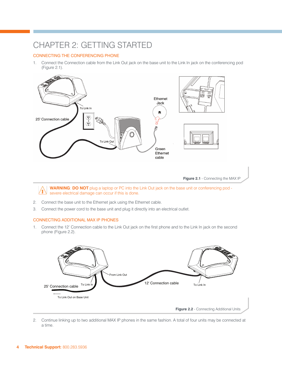Chapter 2: getting started | ClearOne MAX IP/MAXAttach IP User Manual | Page 7 / 39