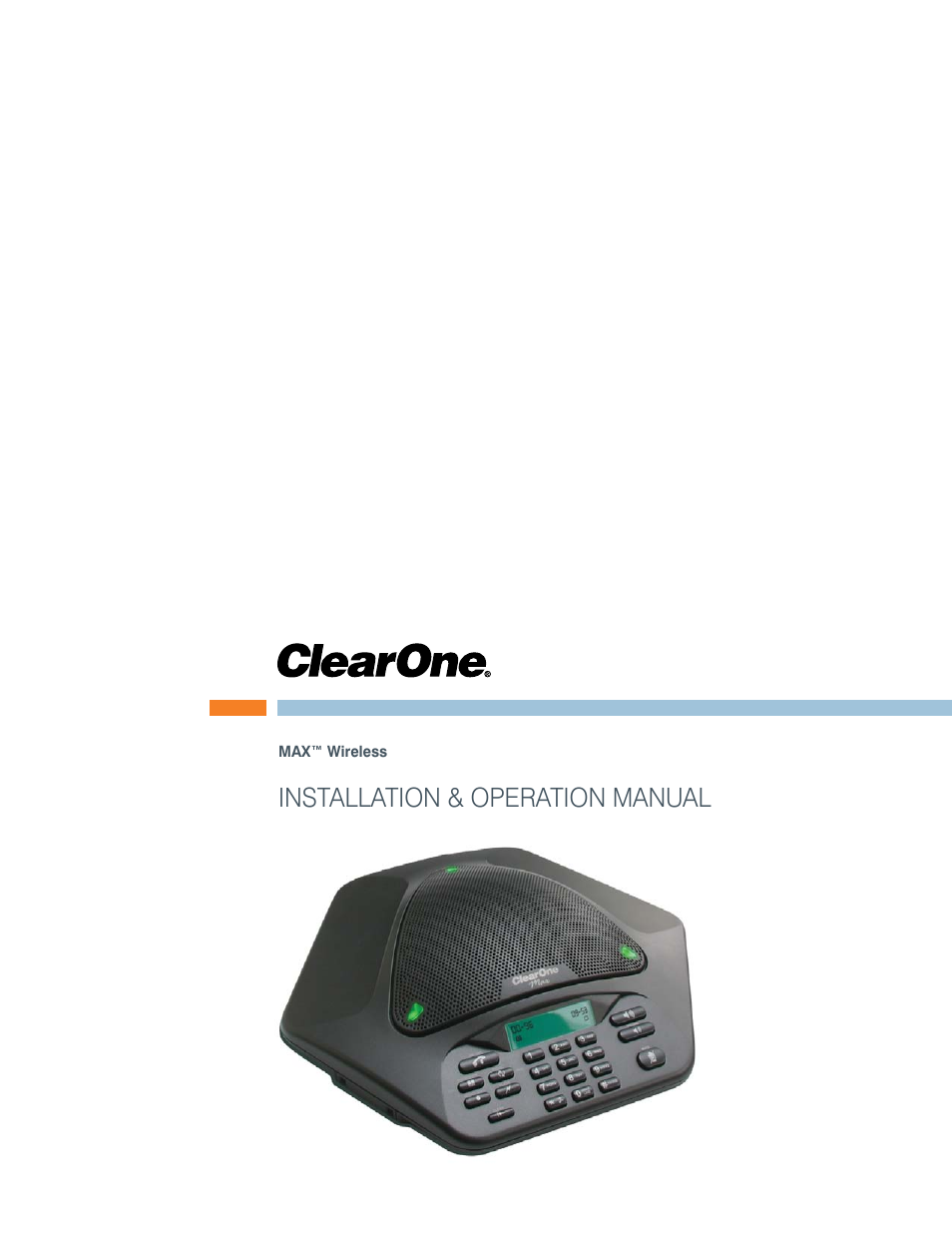 ClearOne MAX Wireless/MAXAttach Wireless User Manual | 25 pages