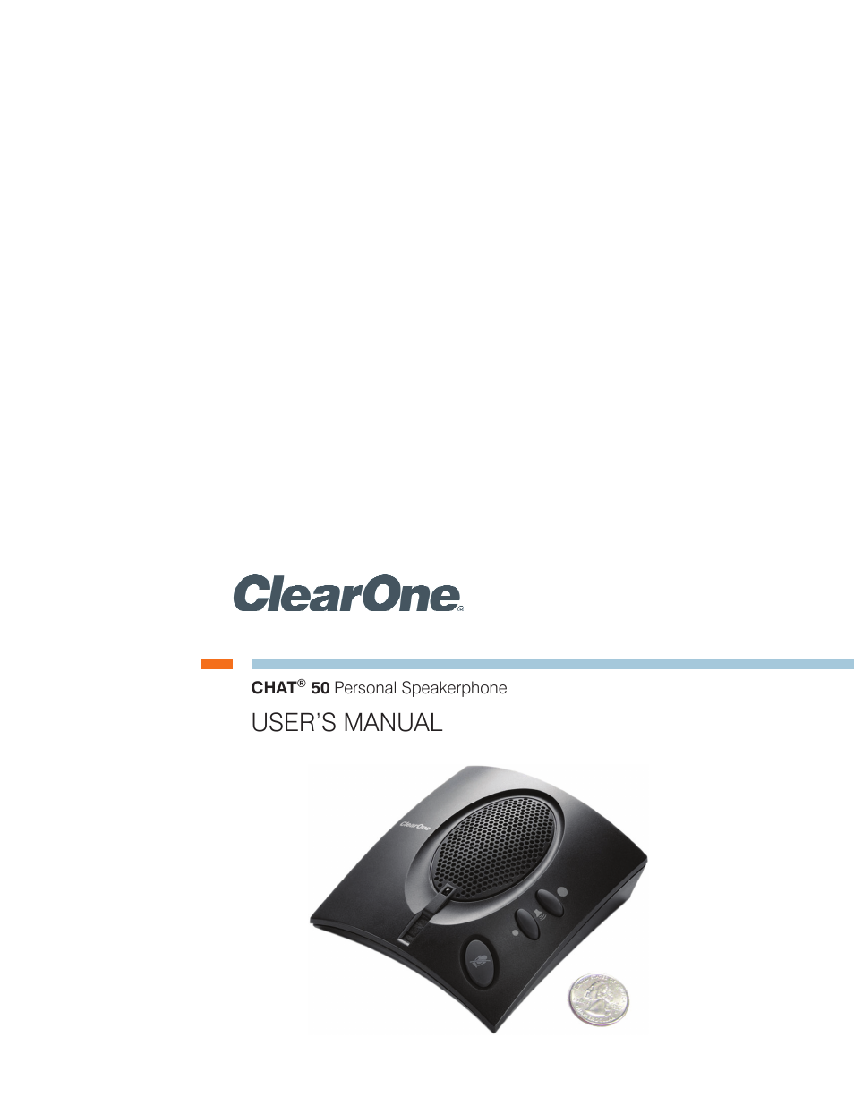 ClearOne CHAT 50 Manual User Manual | 25 pages