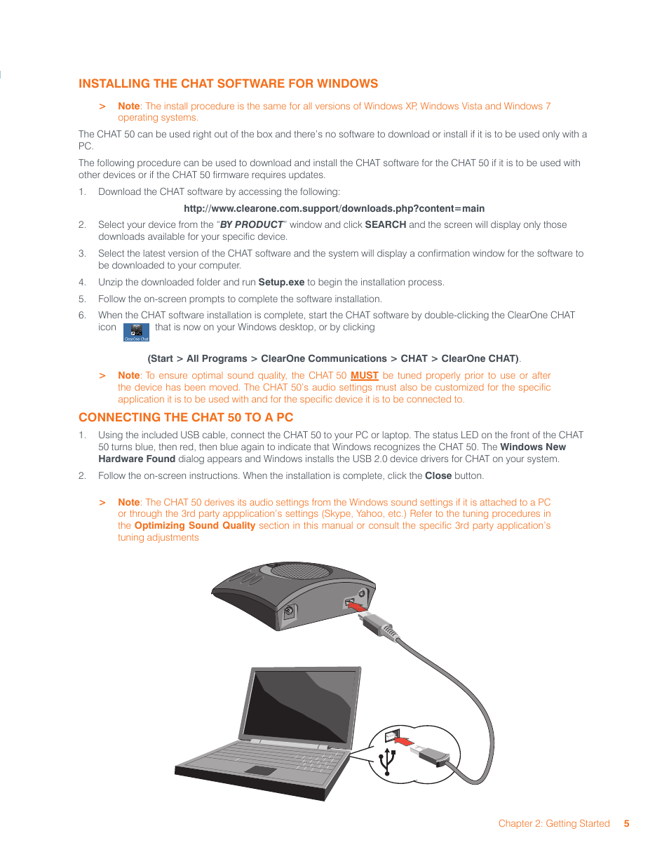 ClearOne CHAT 50 Manual User Manual | Page 8 / 25