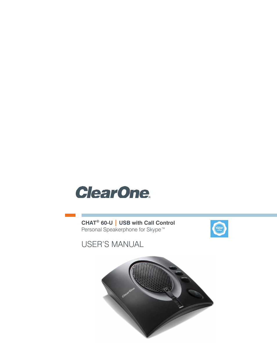 ClearOne CHAT 60-U Manual User Manual | 16 pages