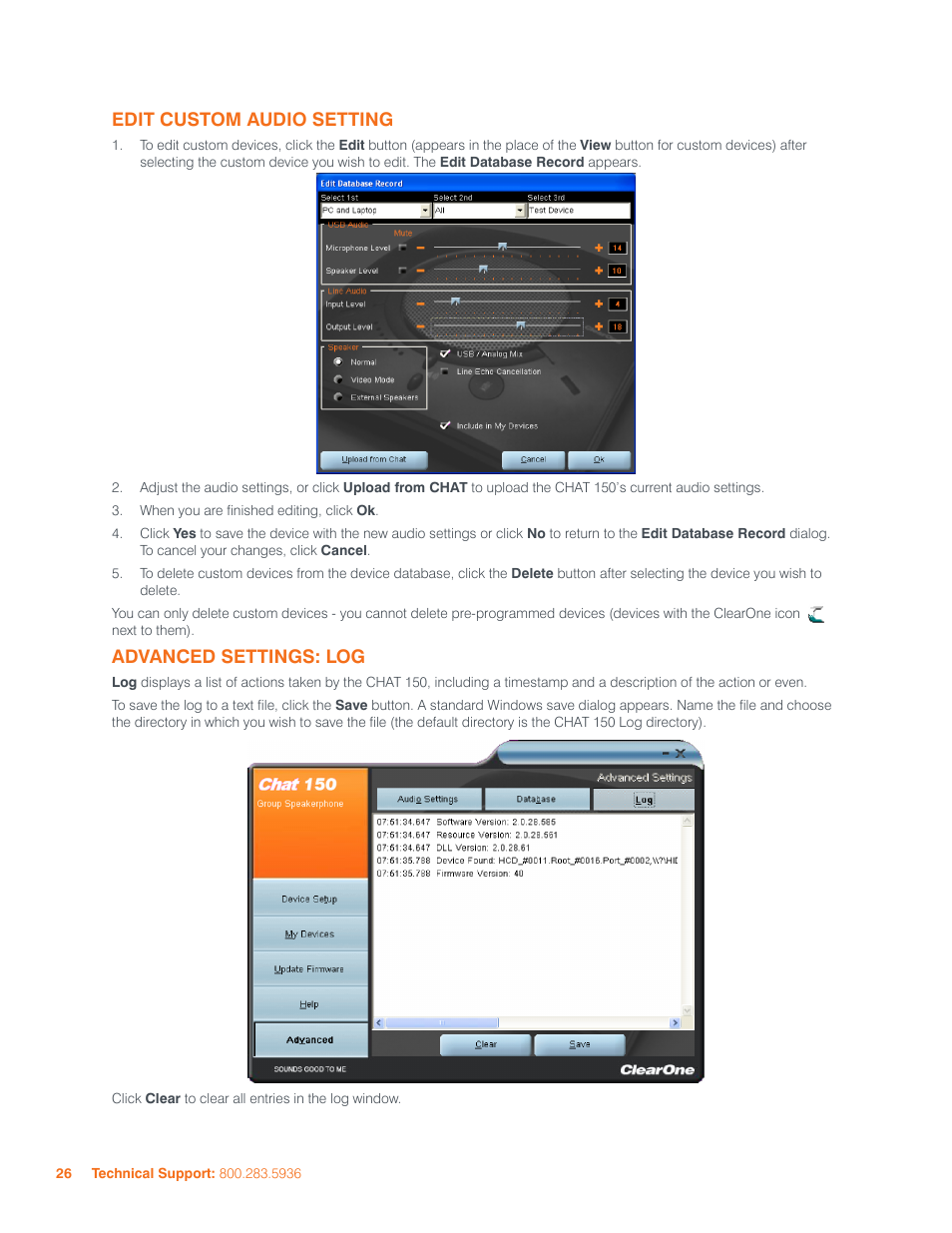 ClearOne CHATAttach 150 Manual User Manual | Page 29 / 33