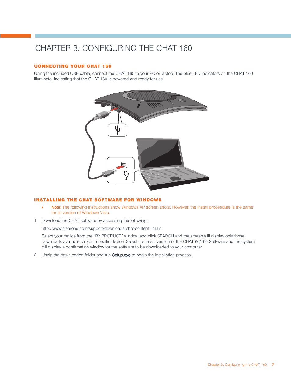 Chapter 3: configuring the chat 160 | ClearOne CHAT 160 Manual User Manual | Page 11 / 44