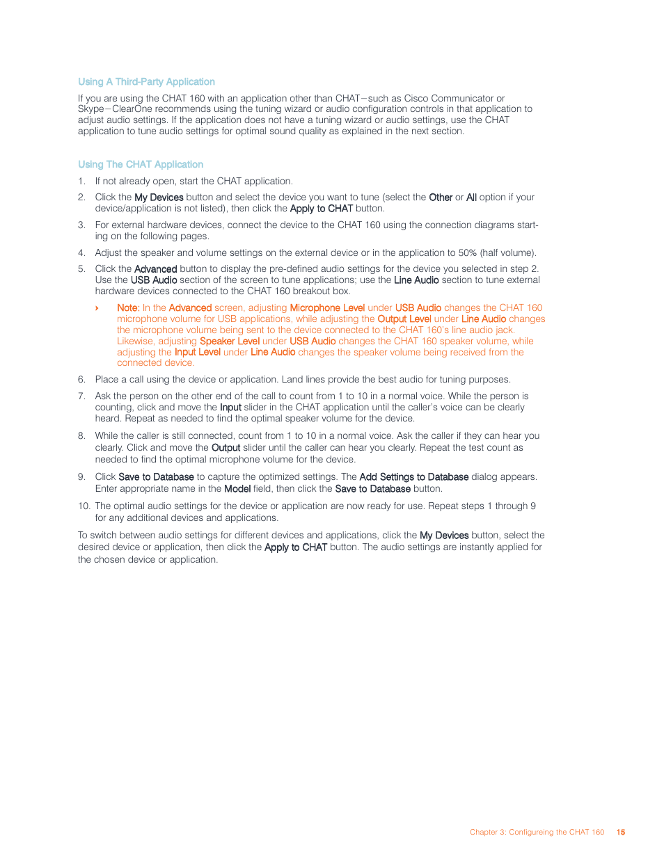 ClearOne CHAT 160 Manual User Manual | Page 19 / 44