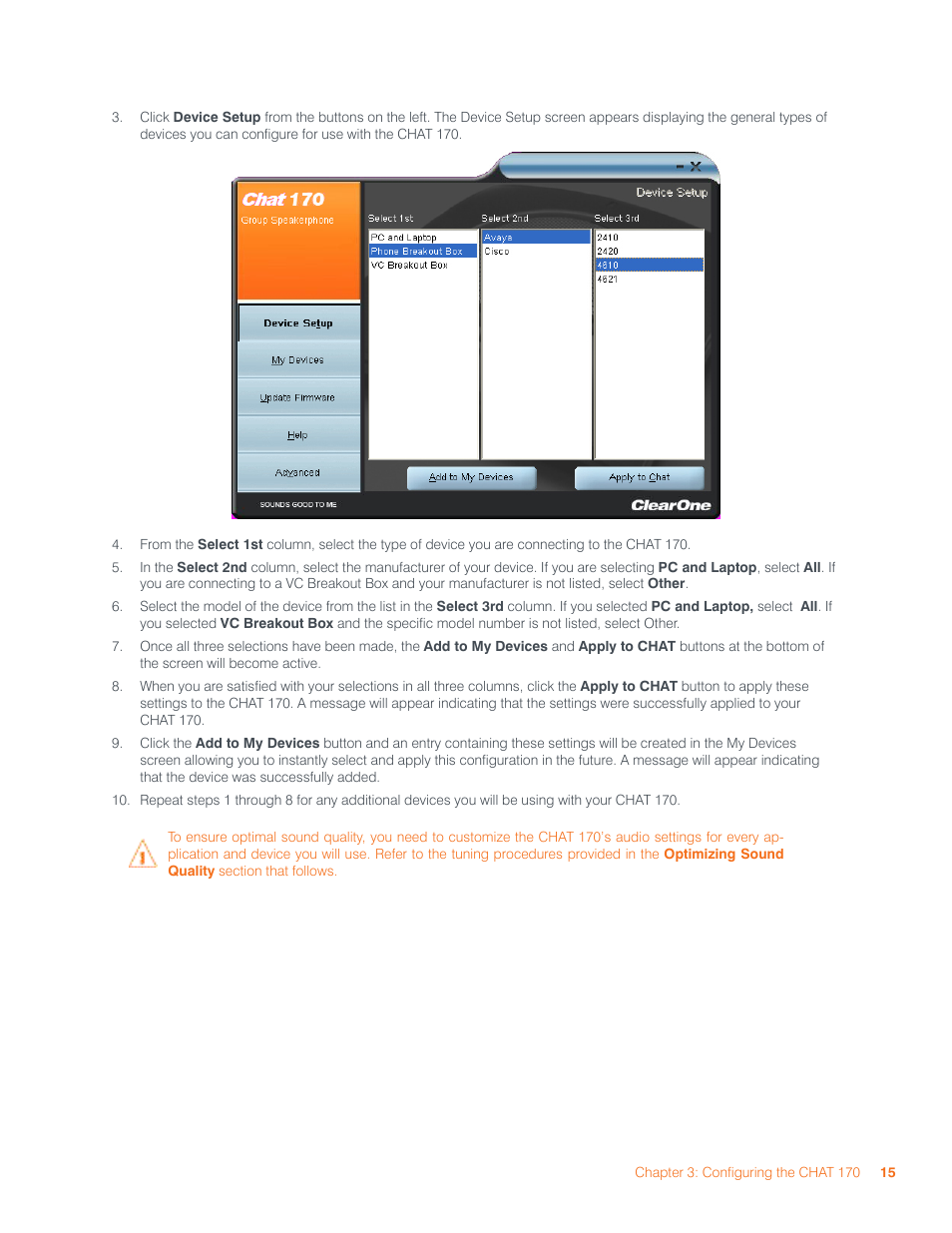 ClearOne CHAT  Manual User Manual | Page 18 / 35