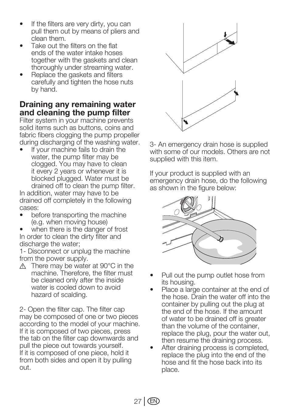 Beko WMA 727 S User Manual | Page 27 / 36