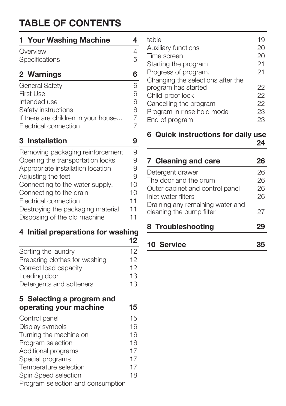 Beko WMA 727 S User Manual | Page 3 / 36