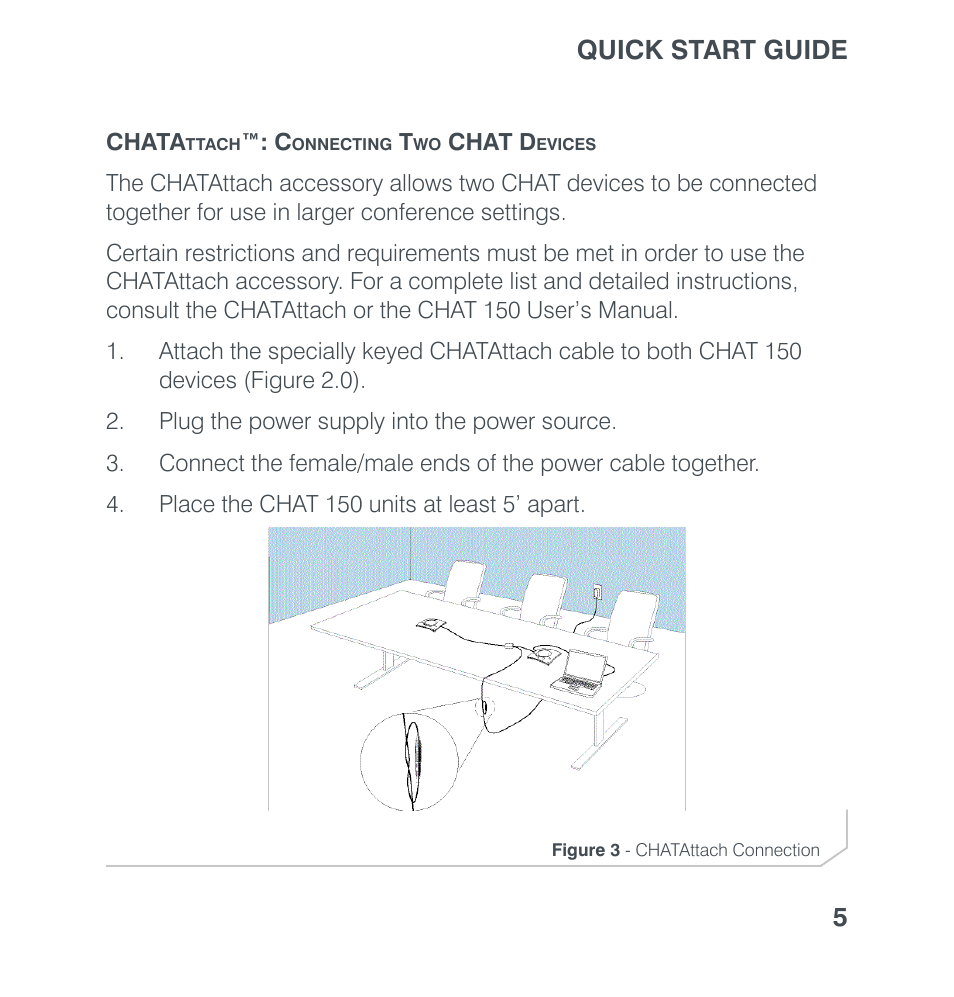 Quick start guide 5 | ClearOne CHAT 150 Quick Start User Manual | Page 7 / 20
