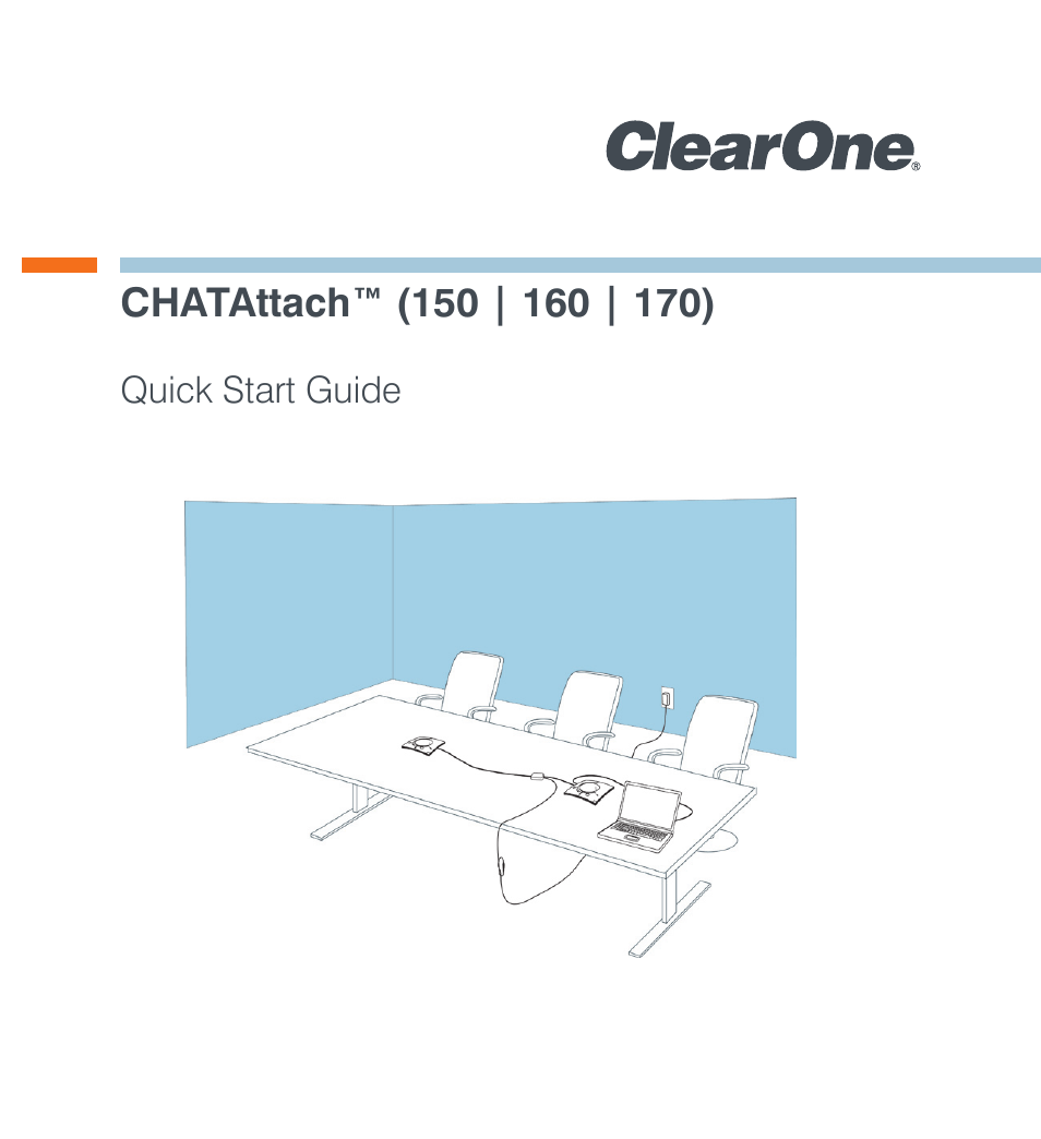 ClearOne CHATAttach 170 Quick Start User Manual | 9 pages