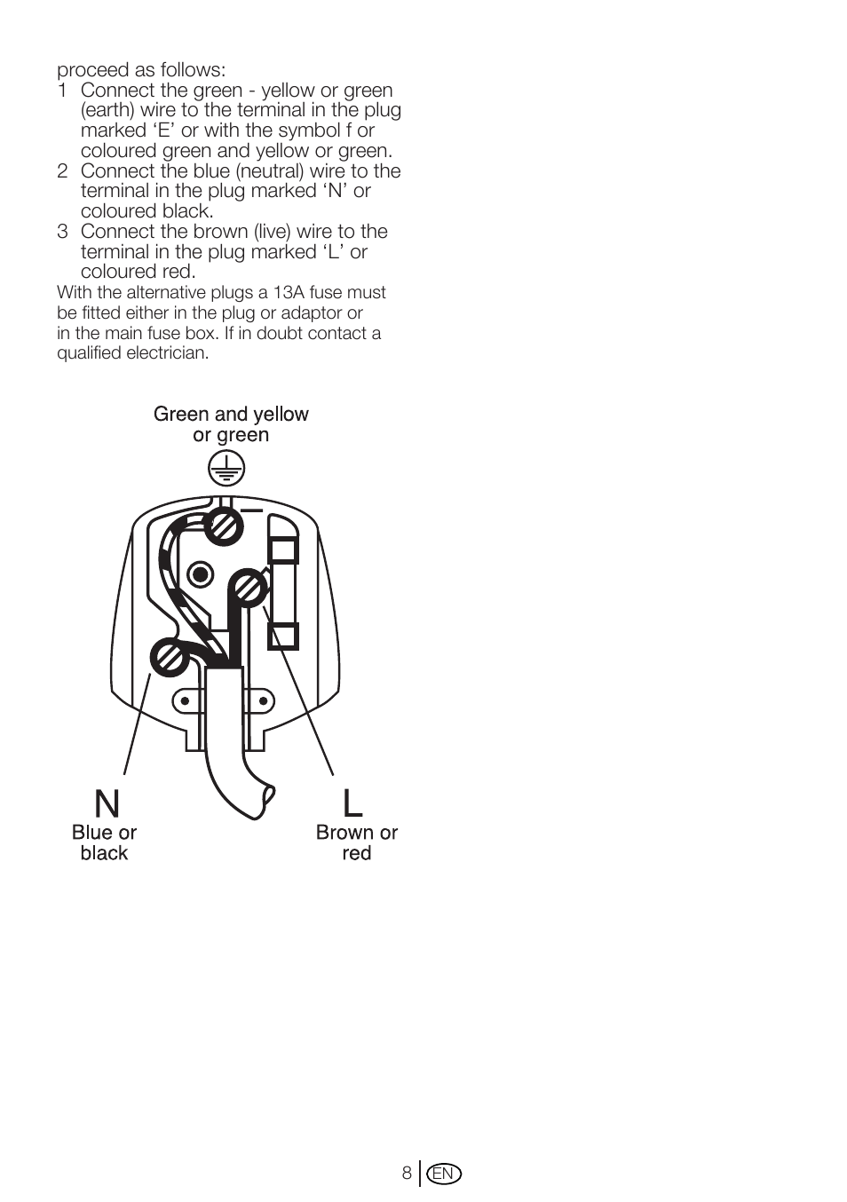 Beko WM 6123 S User Manual | Page 8 / 36