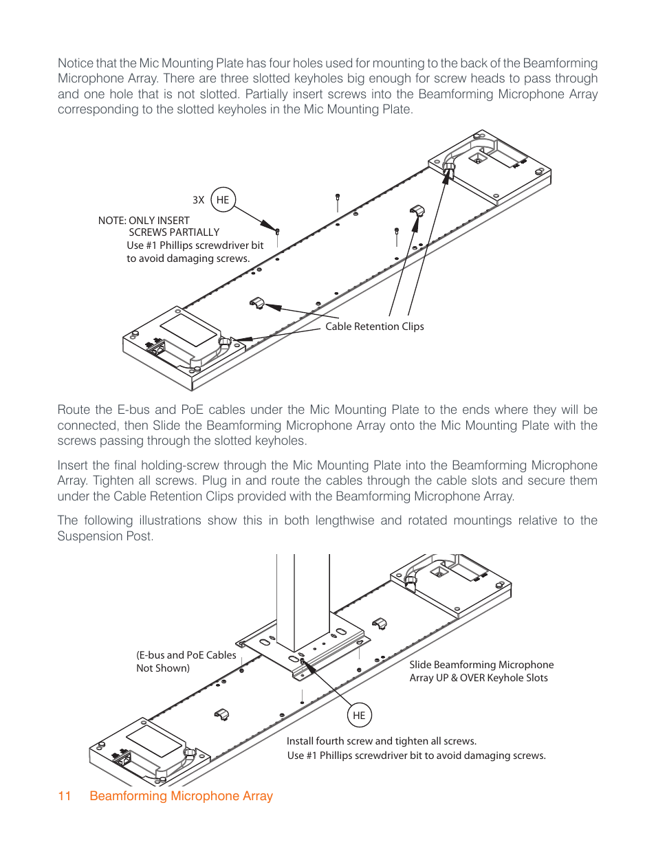 ClearOne Beamforming Microphone Array Installation Guide User Manual | Page 14 / 28