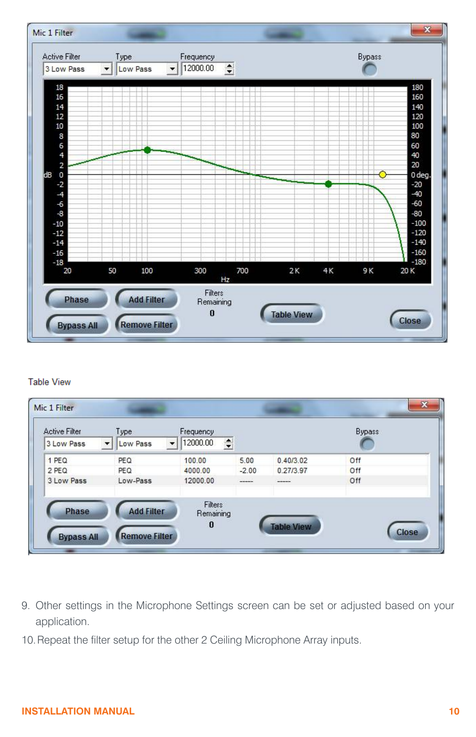 ClearOne Ceiling Microphone Array User Manual | Page 13 / 20