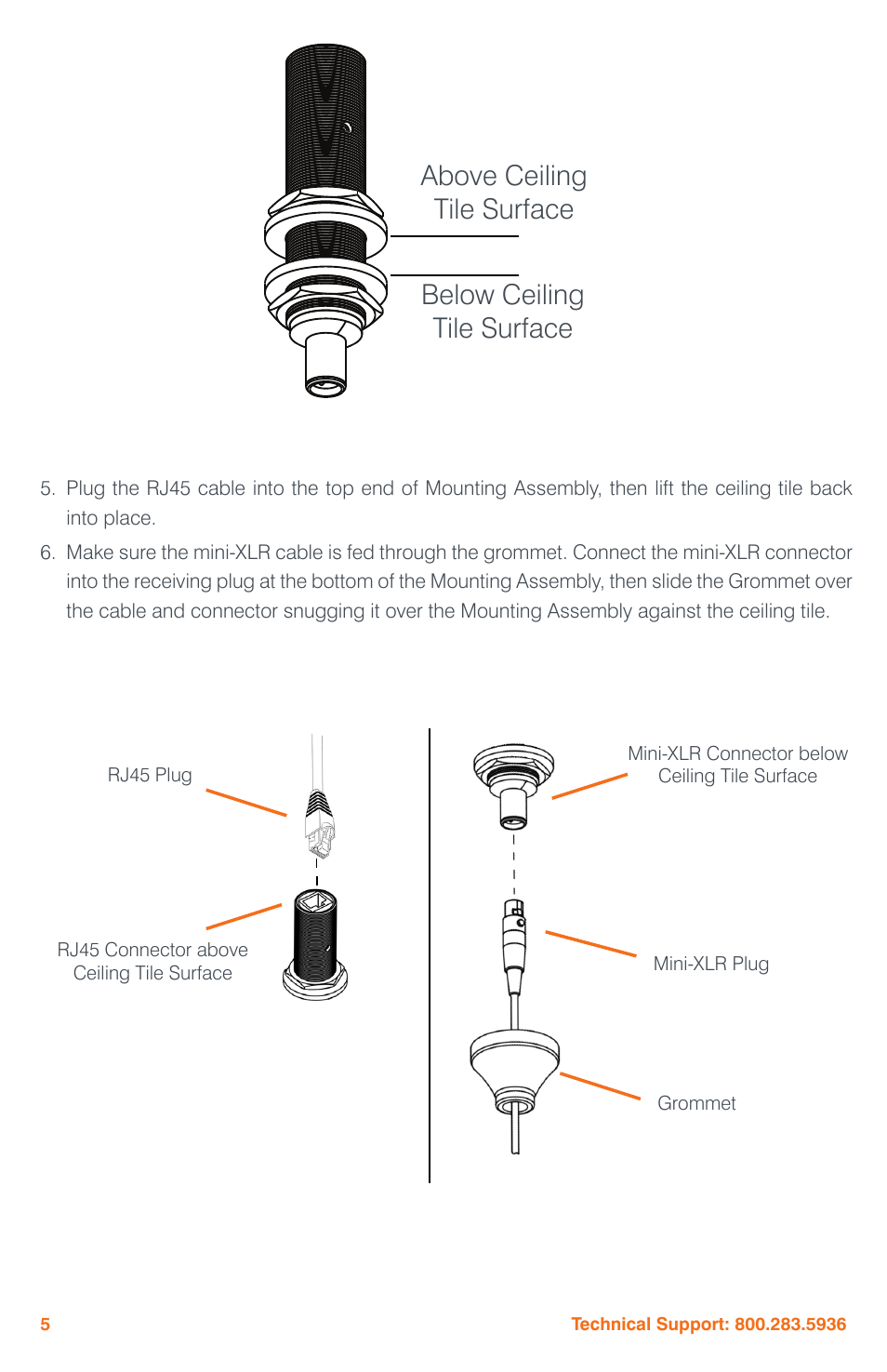 ClearOne Ceiling Microphone Array User Manual | Page 8 / 20