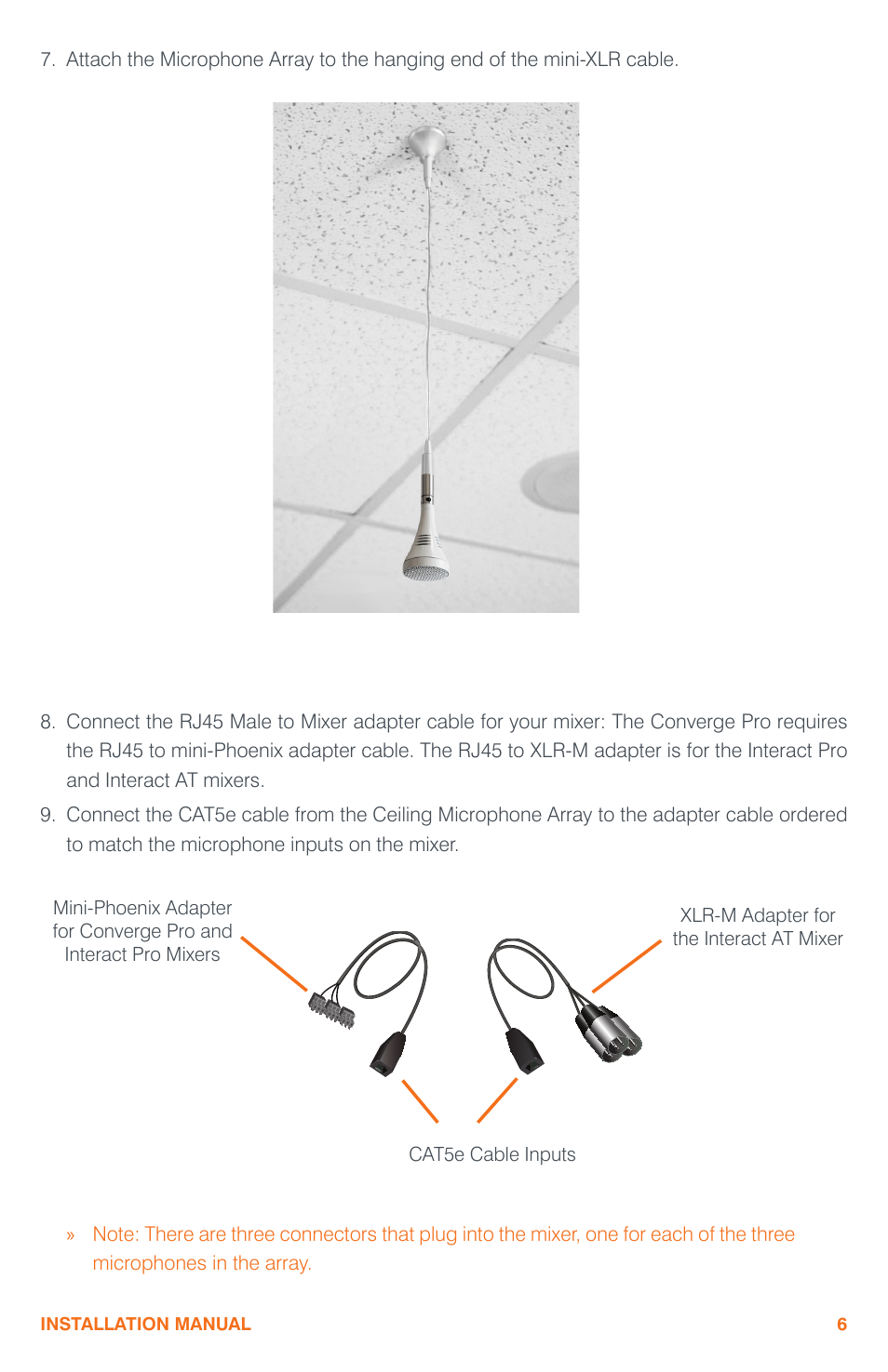 ClearOne Ceiling Microphone Array User Manual | Page 9 / 20