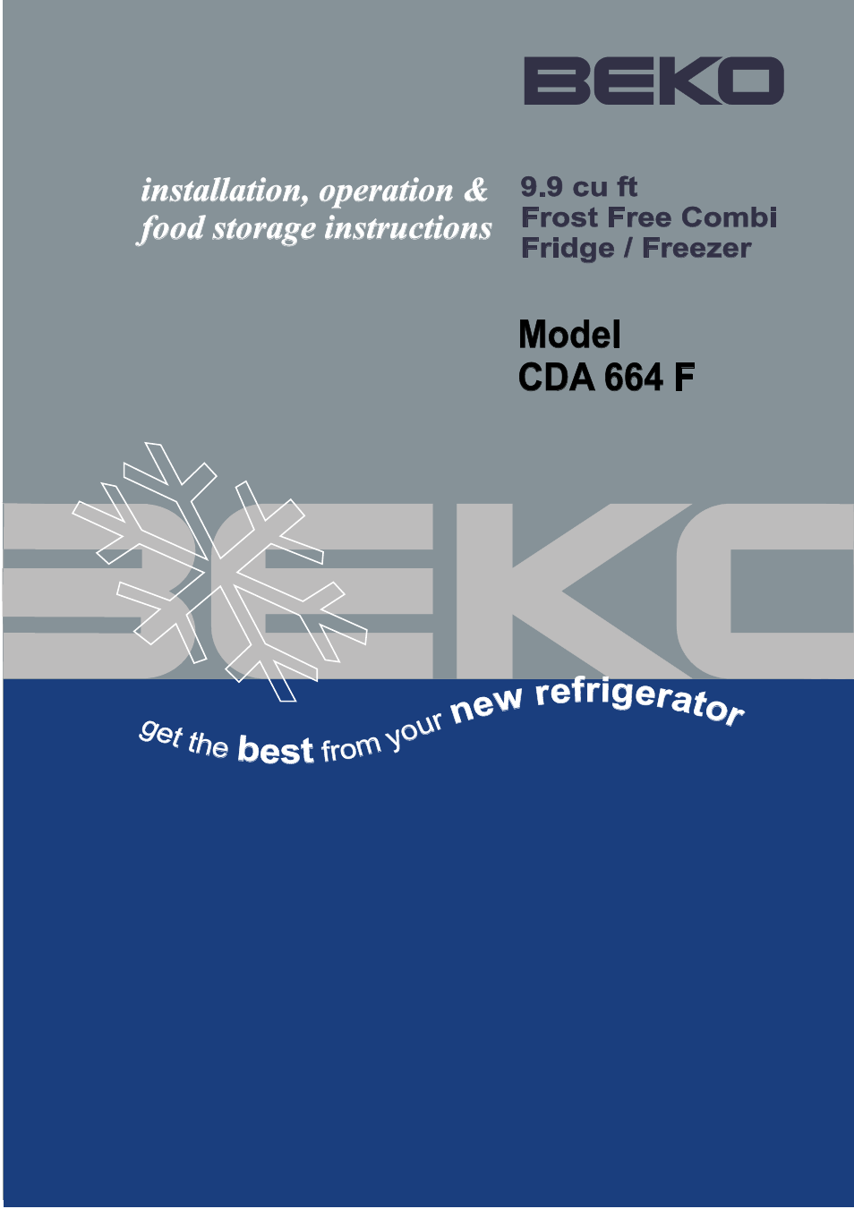 Beko CDA 664 F User Manual | 18 pages